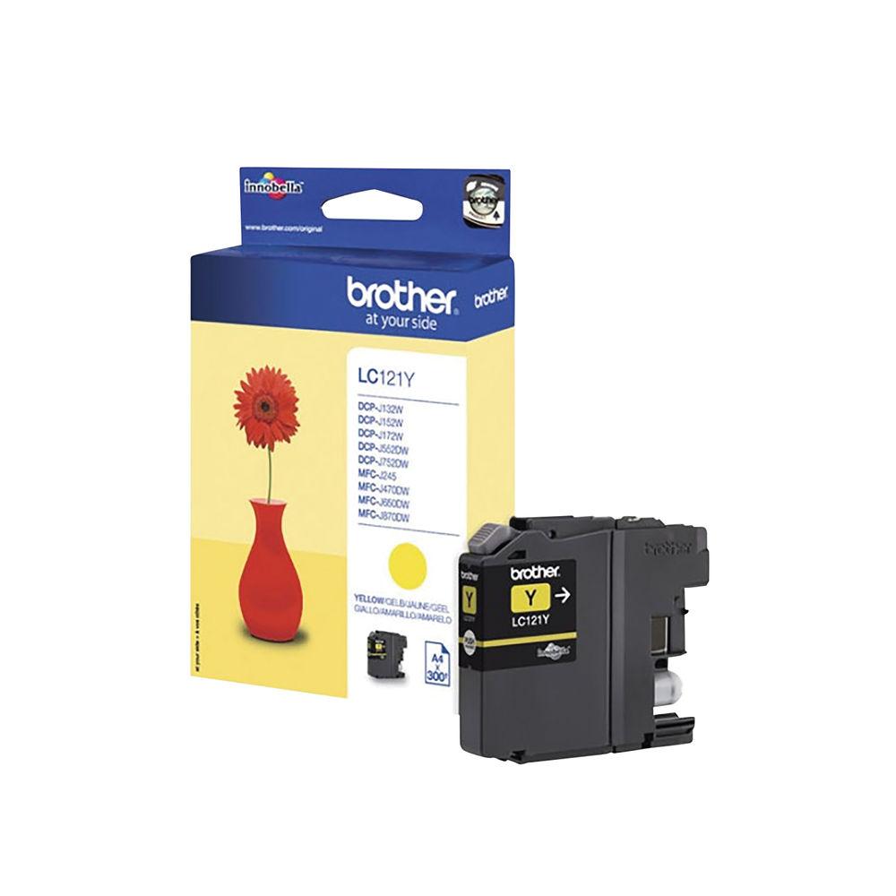 Brother LC121Y Yellow Ink Cartridge - LC121Y