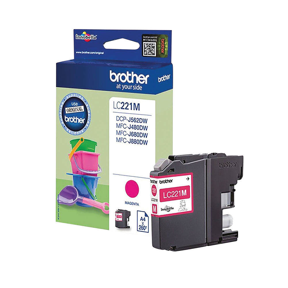 Brother LC221M Magenta Ink Cartridge - LC221M