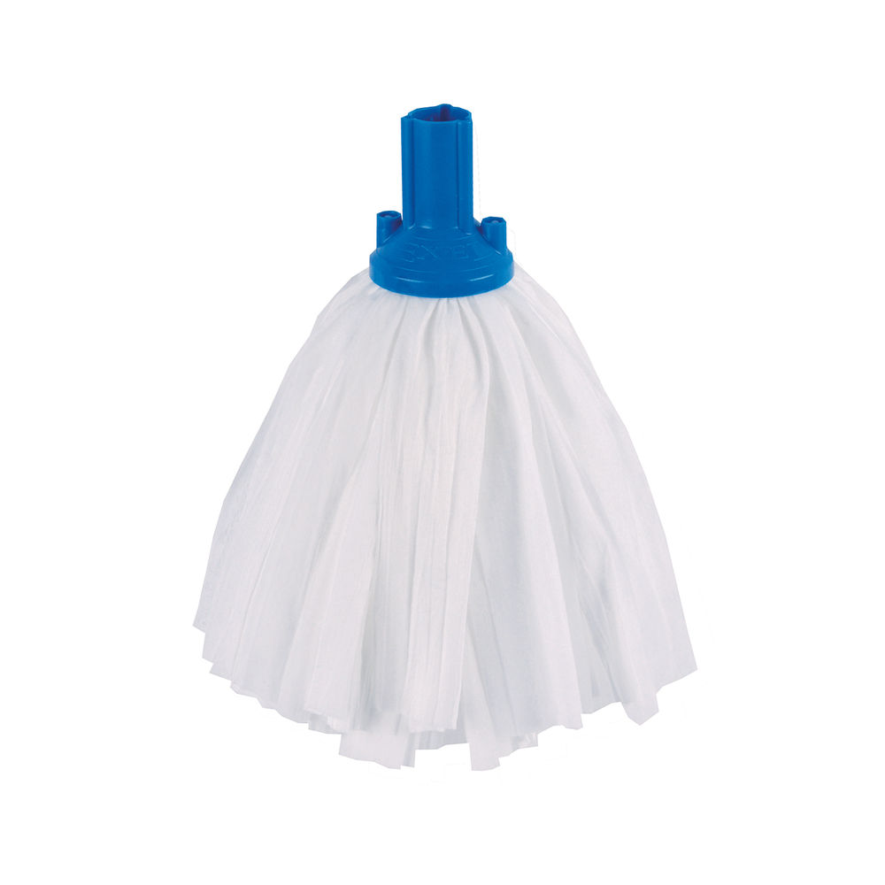 Exel Big White Mop Head Blue (Pack of 10) 102199B