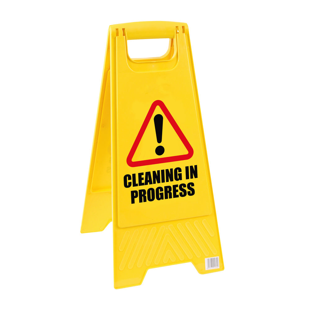 2Work Yellow Caution Folding Safety Sign