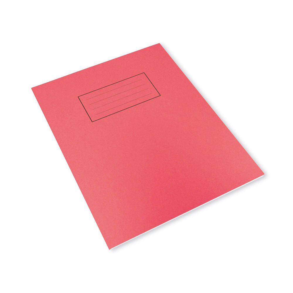 Silvine Red 229x178mm Ruled Exercise Books (Pack of 10)