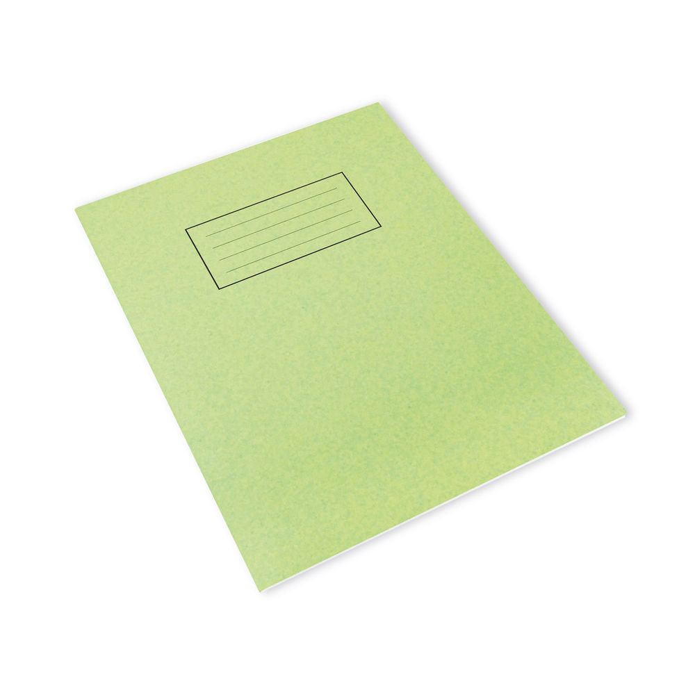 Silvine Green 229x178mm Ruled Exercise Book (Pack of 10)