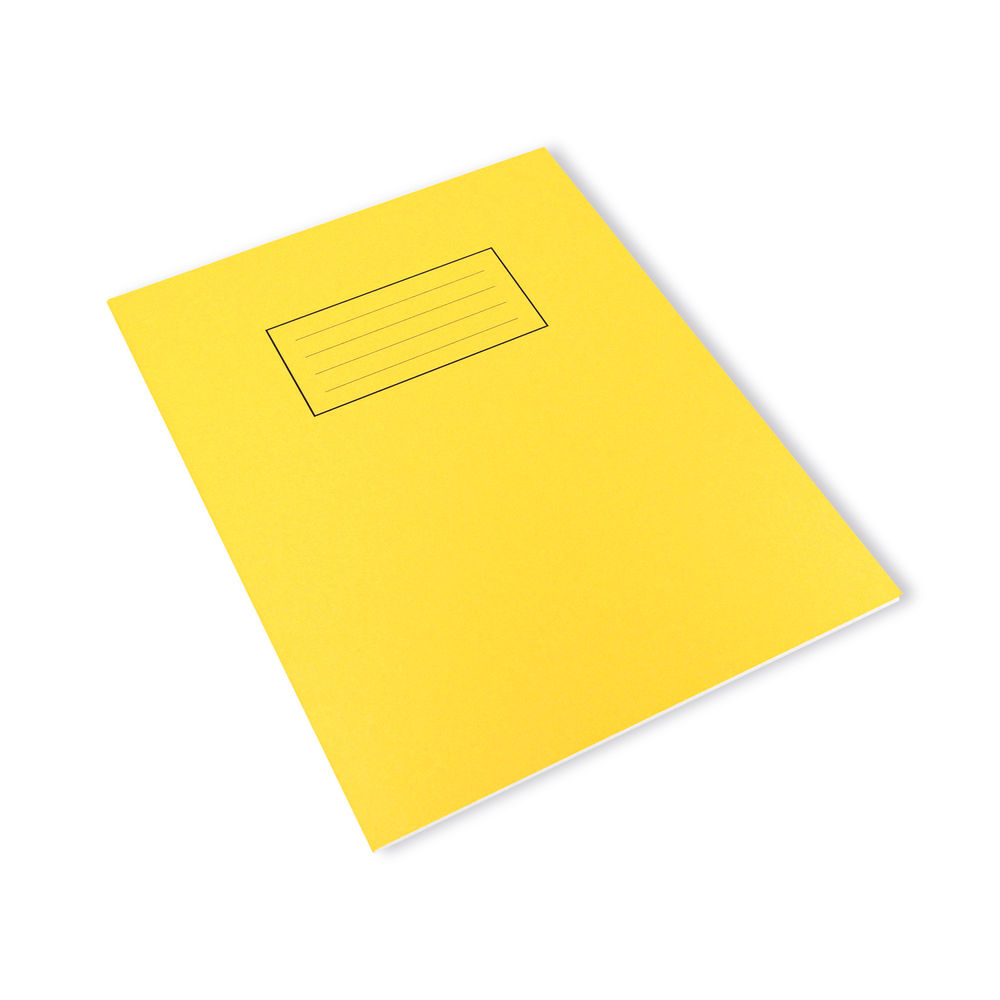 Silvine Yellow 229x178mm Ruled Exercise Book (Pack of 10)