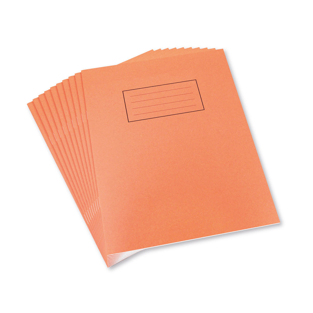 Silvine 229x178mm Orange 5mm Squares Exercise Book (Pack of 10)