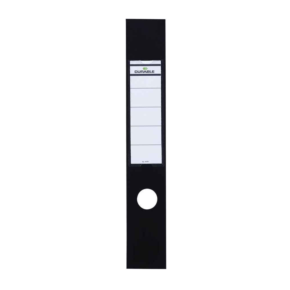 Durable ORDOFIX Self Adhesive Spine Label 60x390mm Black (Pack of 10) 8090/01