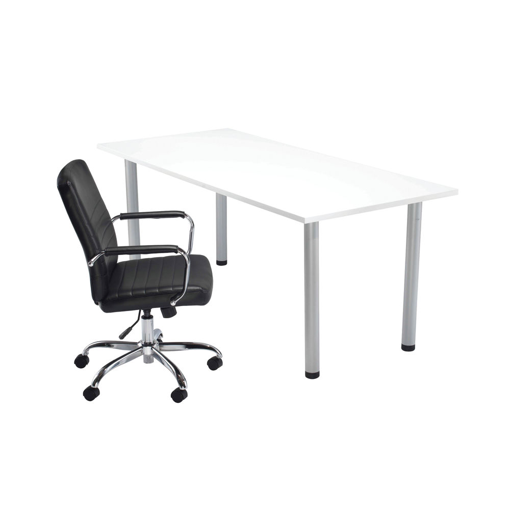 Jemini 1800x800mm White Rectangular Meeting Table