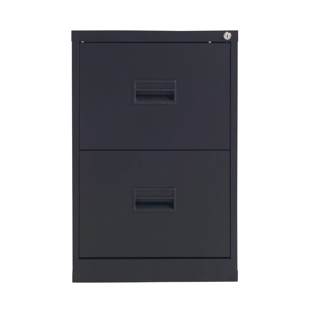 Talos H700mm Black 2 Drawer Filing Cabinet