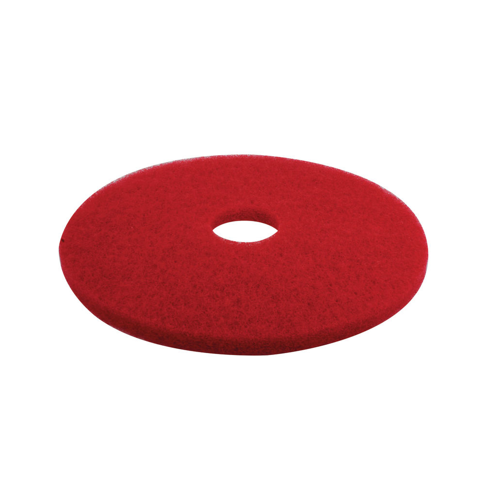 3M Buffing Floor Pads 17in 405mm Red (Pack of 5) 2NDRD17
