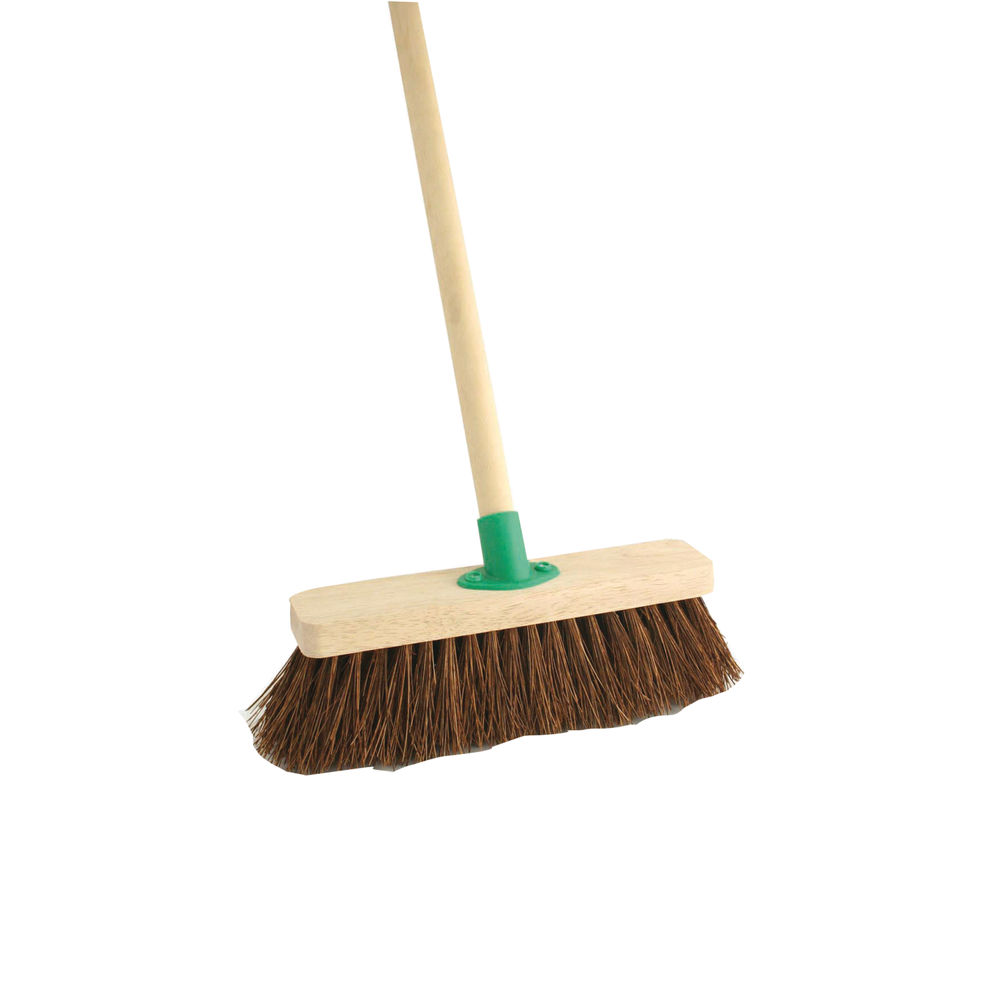 Stiff Bassine Broom with Handle 12 Inch VOW/F.10/BKT/C4