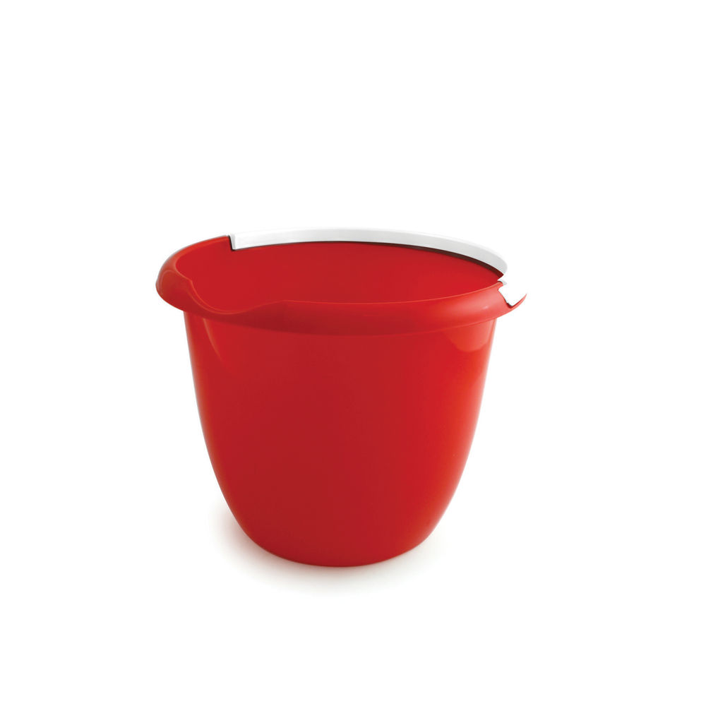 10 Litre Red Plastic Bucket