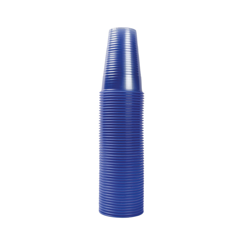 Box of 1000 x 7oz Plastic Cups (Blue Tint, Recyclable)