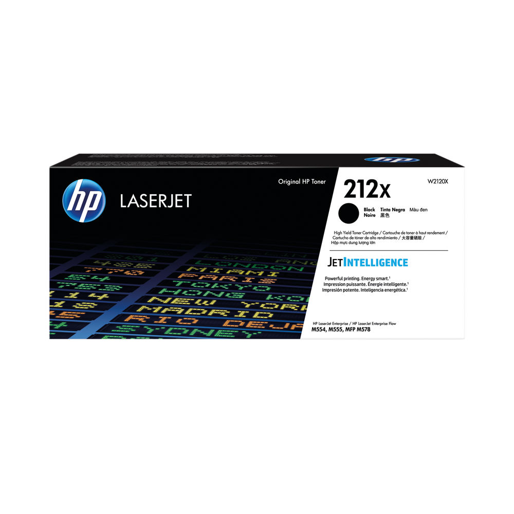 HP 212X Original LaserJet Toner Cartridge High Yield Black W2120X