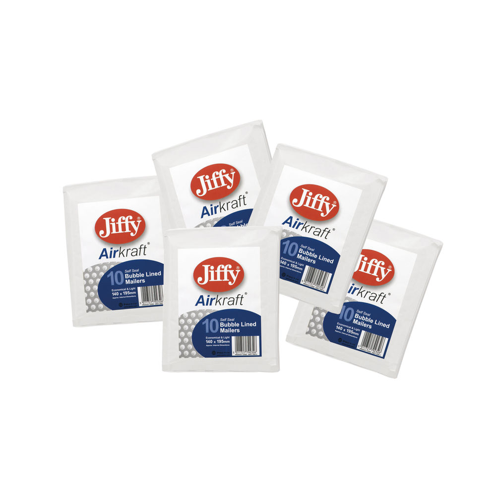 Jiffy Airkraft White Size 0 Mailers (Pack of 10) - 04889