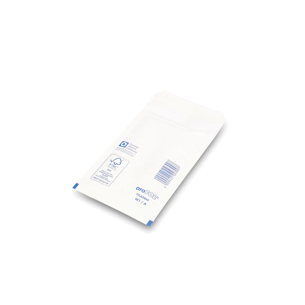 Bubble Lined Envelopes Size 1 100x165mm White (Pack of 200) XKF71447