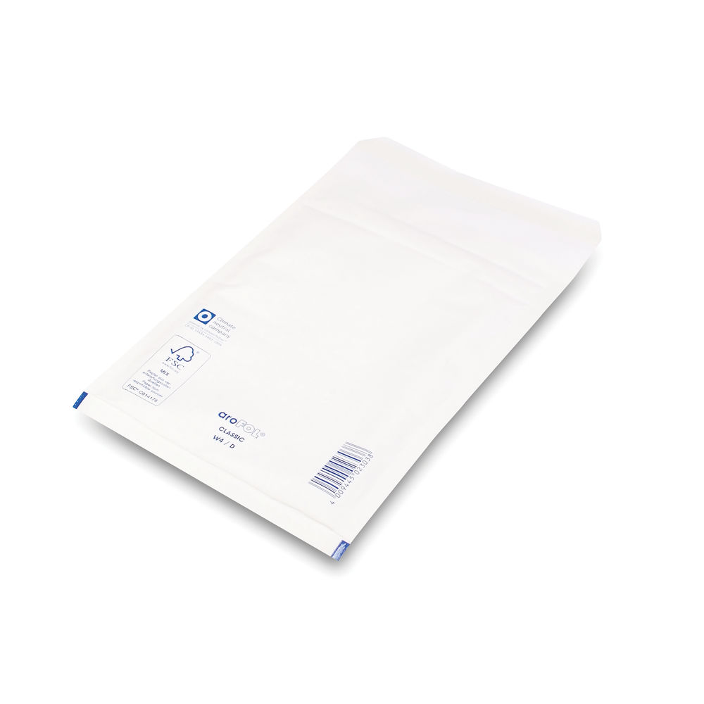 Bubble Lined Envelopes Size 4 180x265mm White (Pack of 100) XKF71449