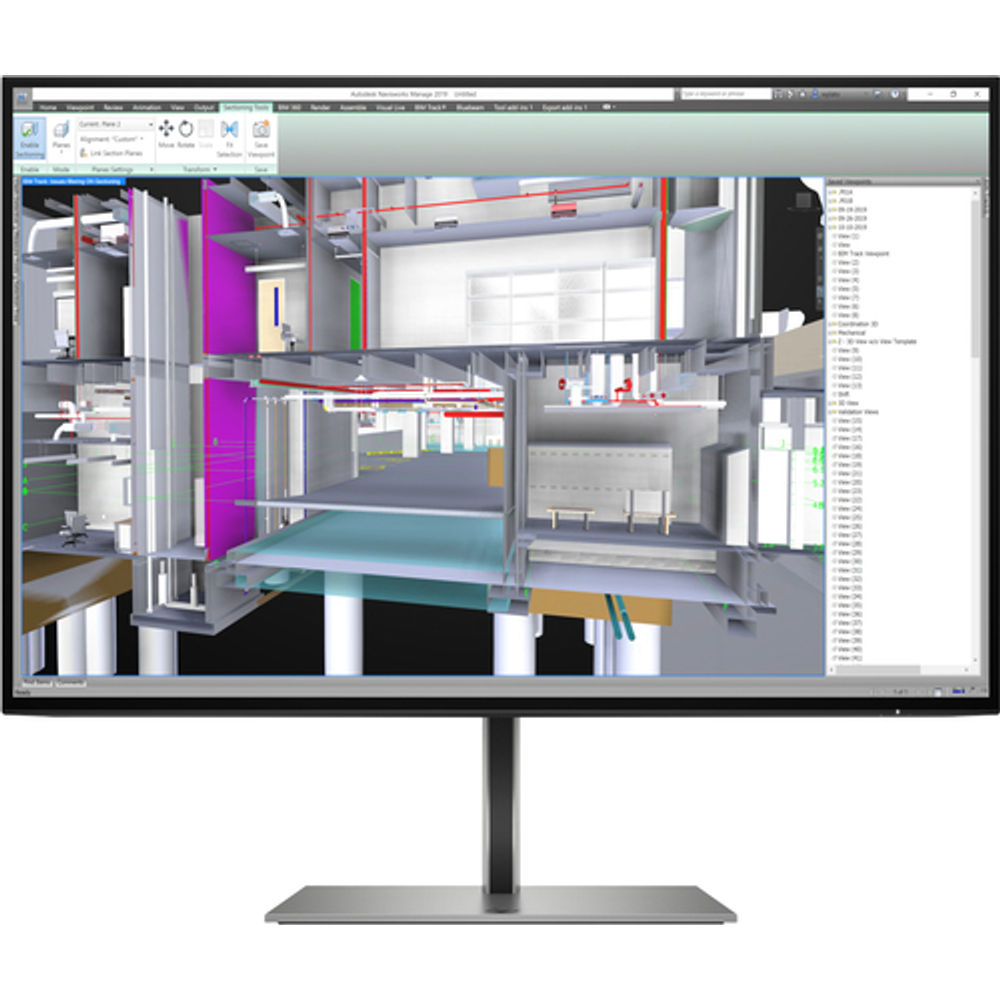HP Z24u G3 61 cm (24') 1920 x 1200 pixels WUXGA LED Silver