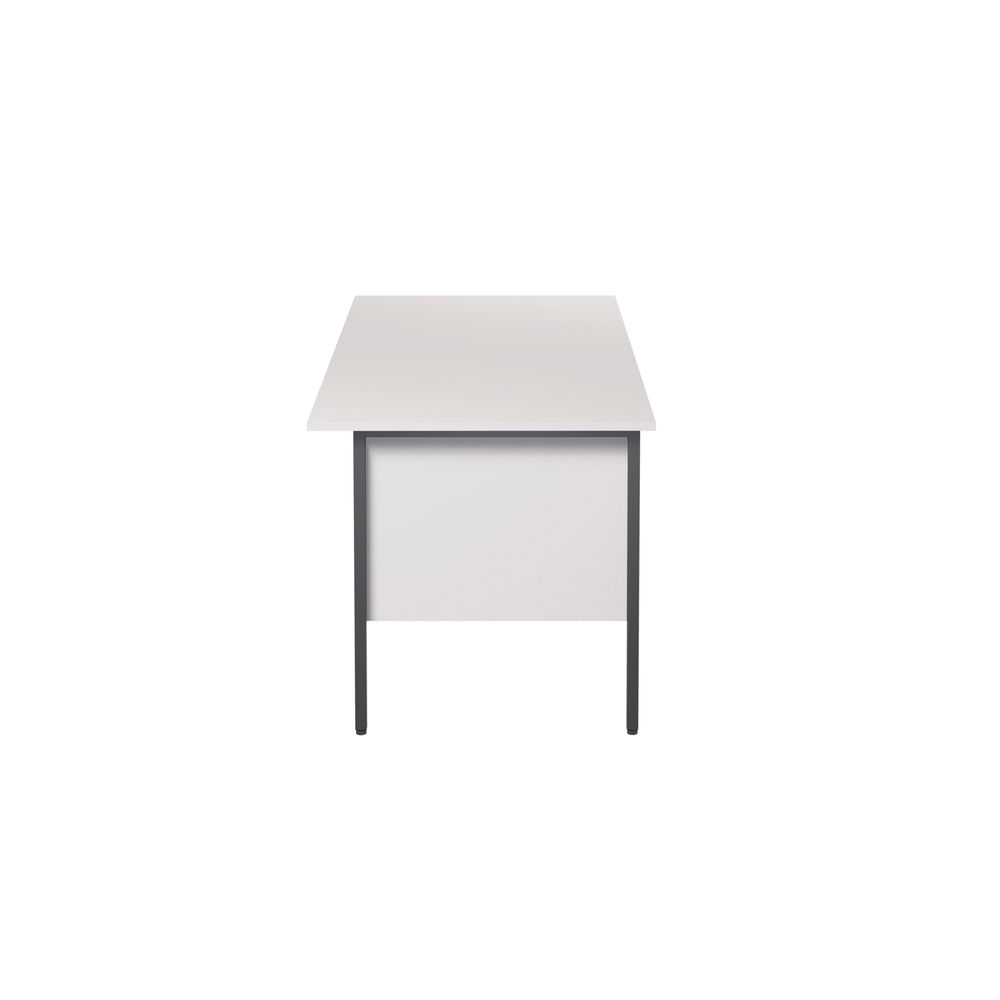 Serrion 1500x750mm White Double Pedestal 4 Leg Rectangular Desk