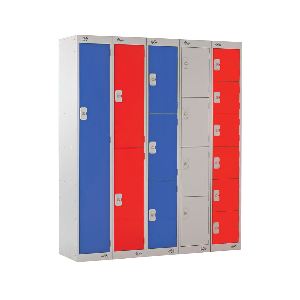 Three Compartment D450mm Blue Express Standard Locker