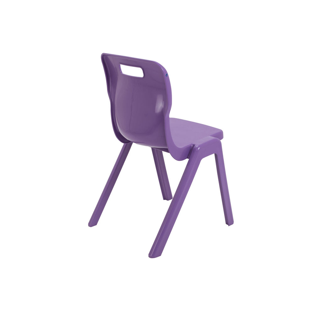 Titan 460mm Purple One Piece Chair (Pack of 10)