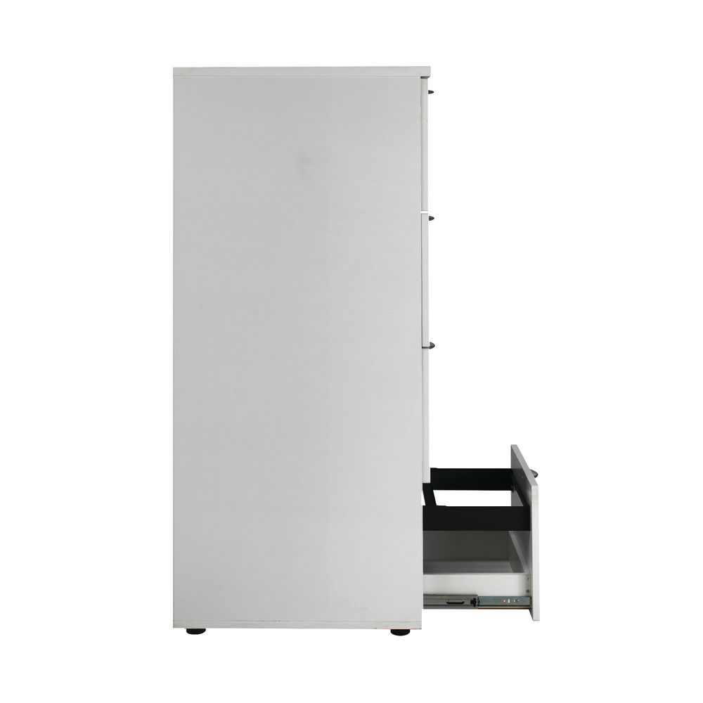 First H1365mm White 4 Drawer Filing Cabinet