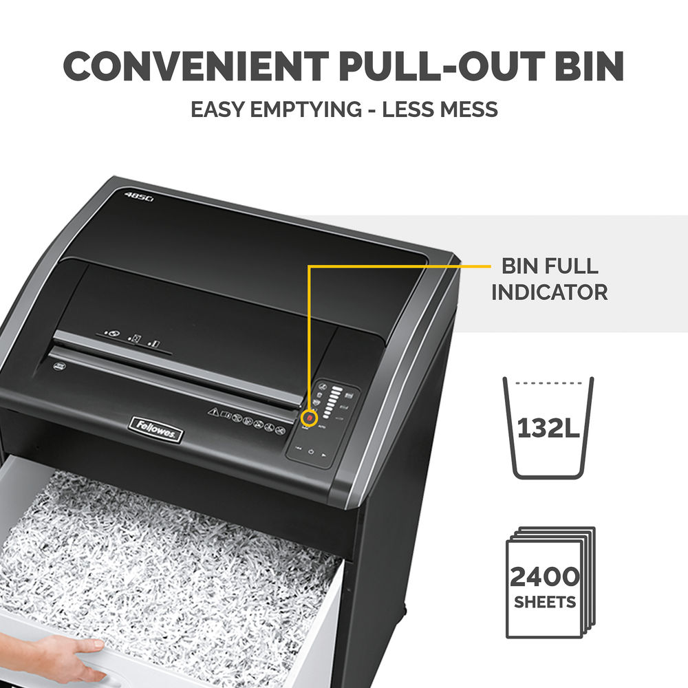 Fellowes Powershred 485Ci Cross-Cut Shredder