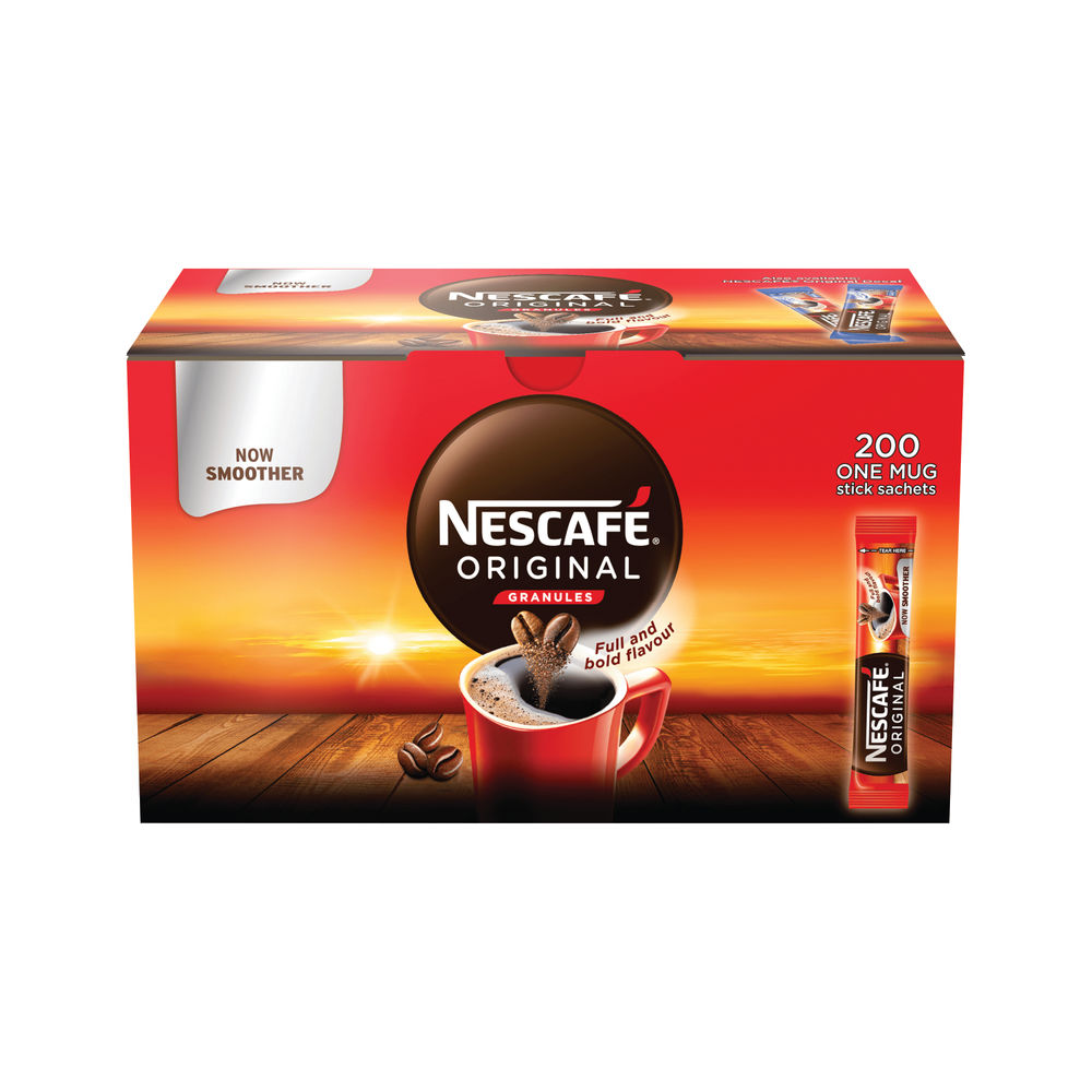 Nescafe Original Coffee One Cup Stick Sachet (Pack of 200) 12348358