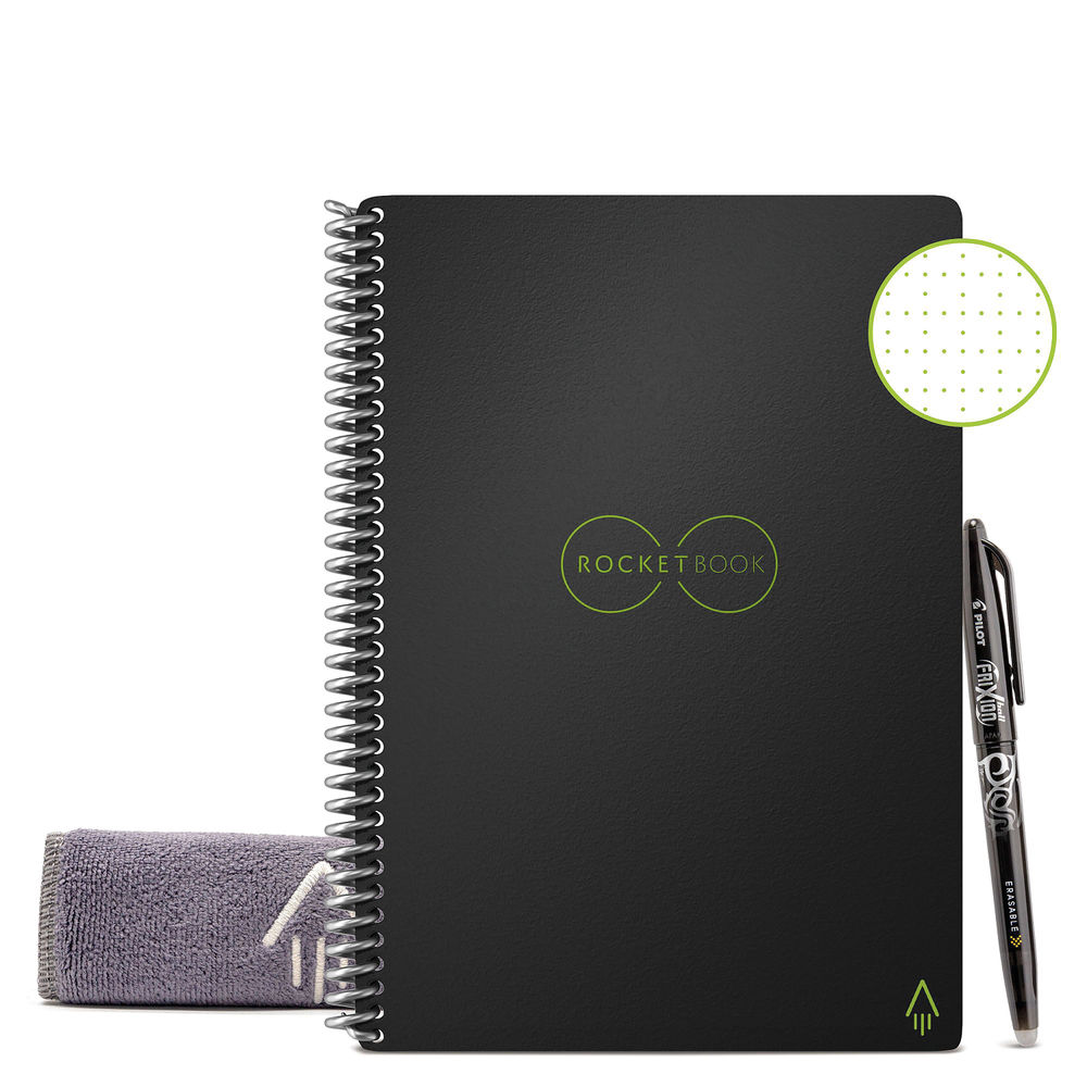 Rocketbook Core A5 Black Dot Reusable Digital Notebook - 505473