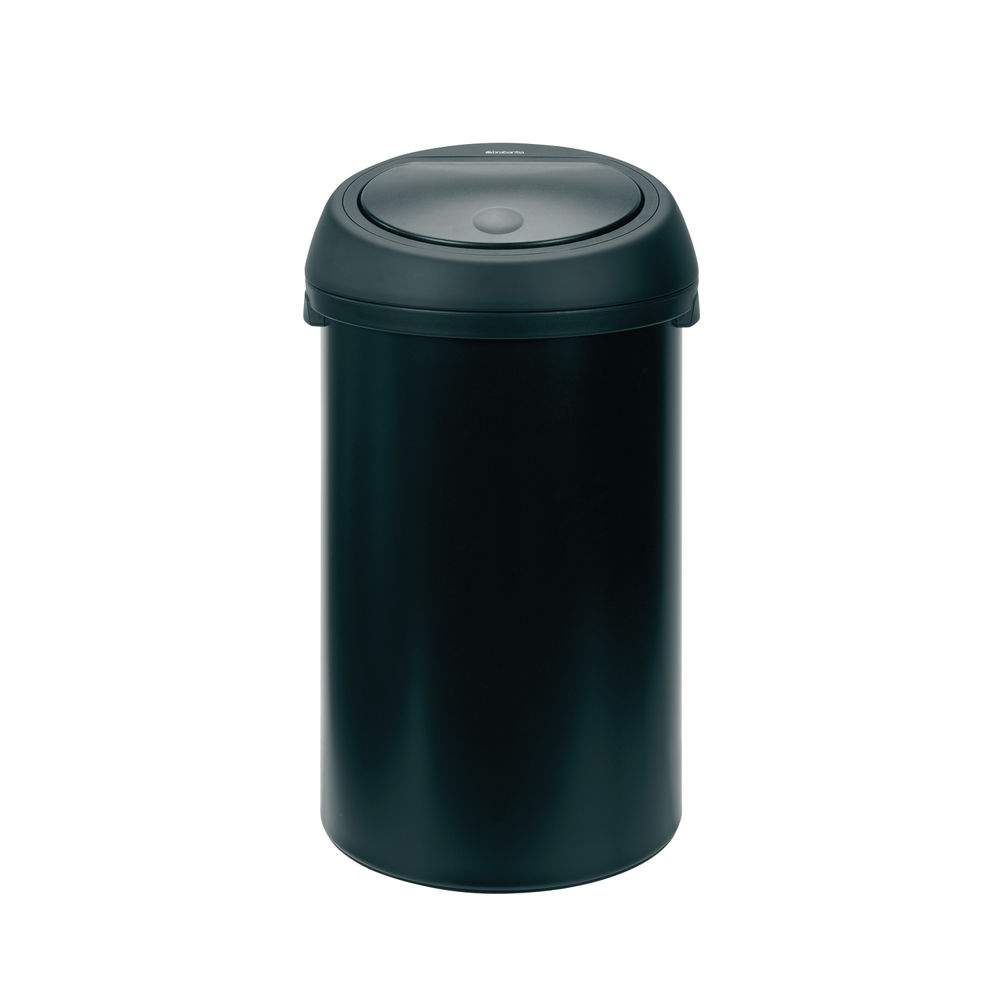 Touch Top Waste Bin 60 Litre Black 374038