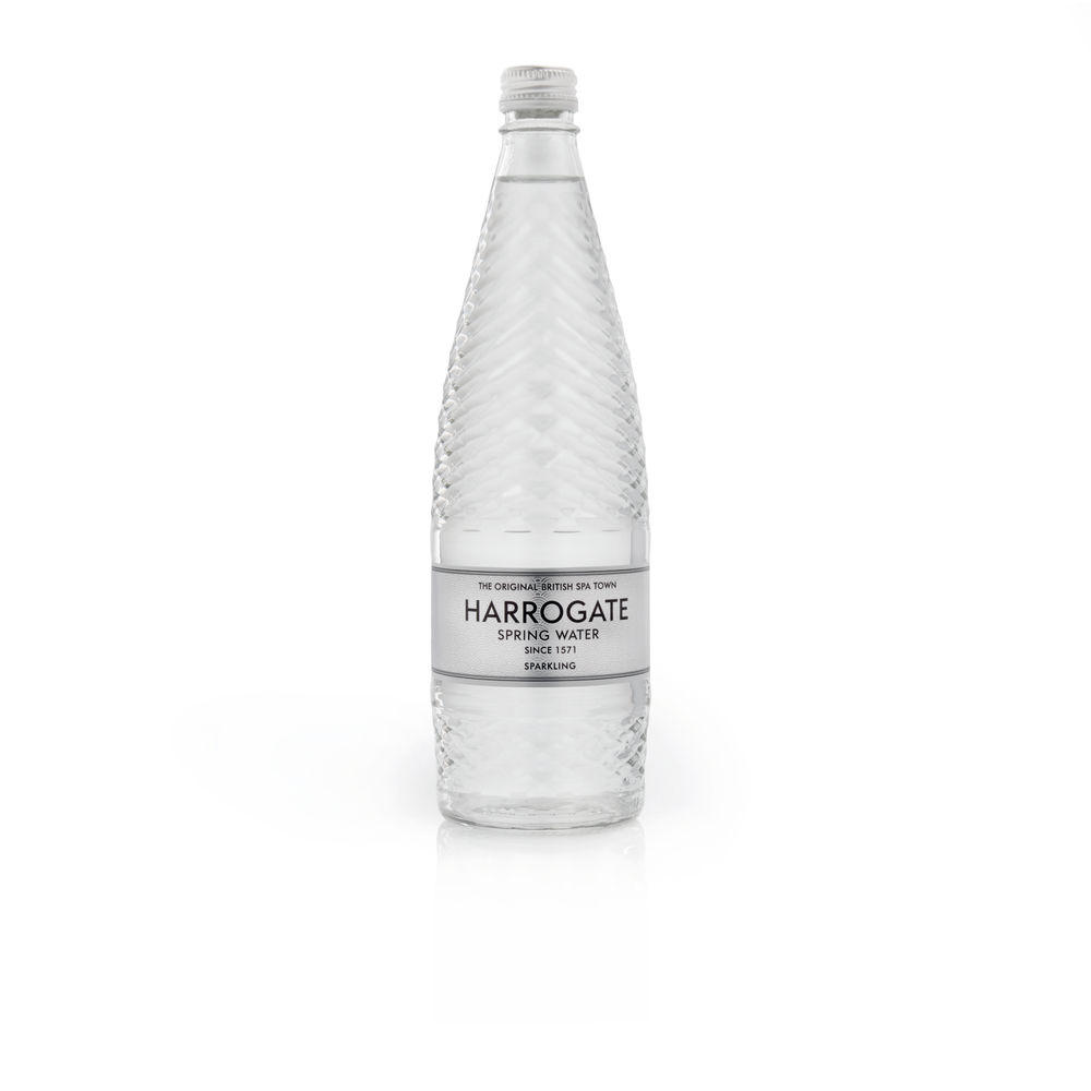 Harrogate 750ml Sparkling Water Glass Bottles (Pack of 12)