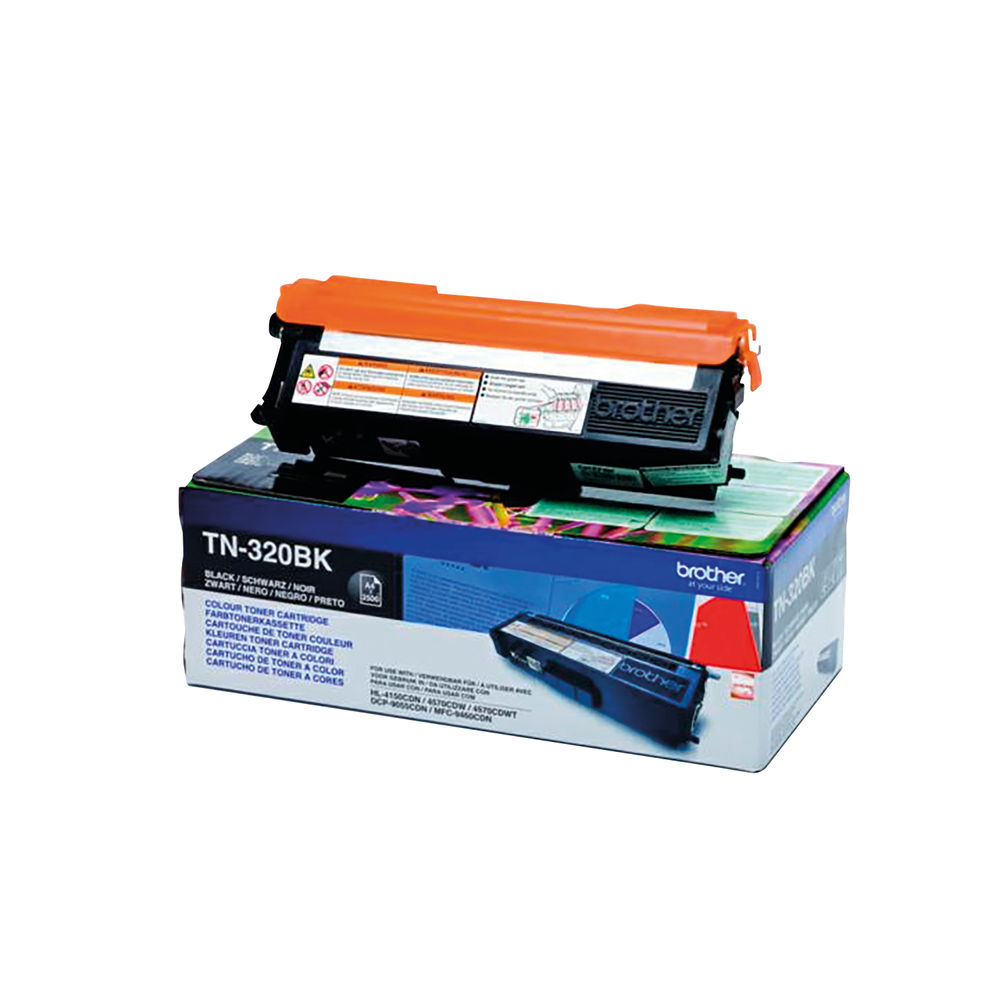 Brother TN320BK Black Toner Cartridge - TN320BK