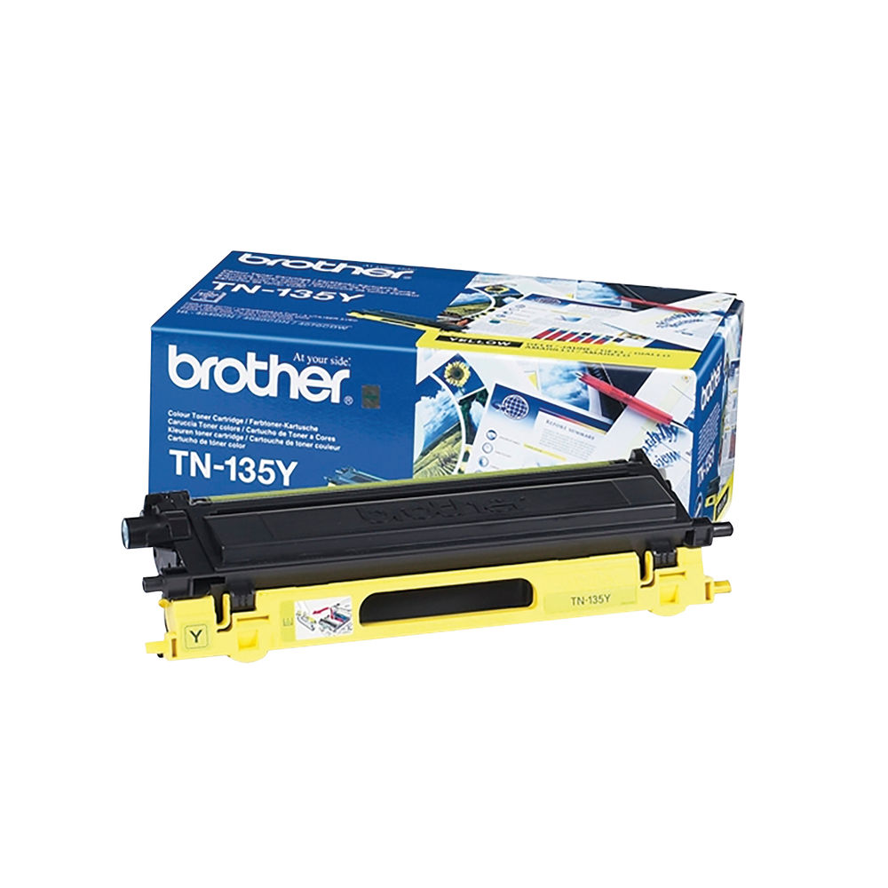 Brother TN135 Yellow High Capacity Toner Cartridge - TN135Y