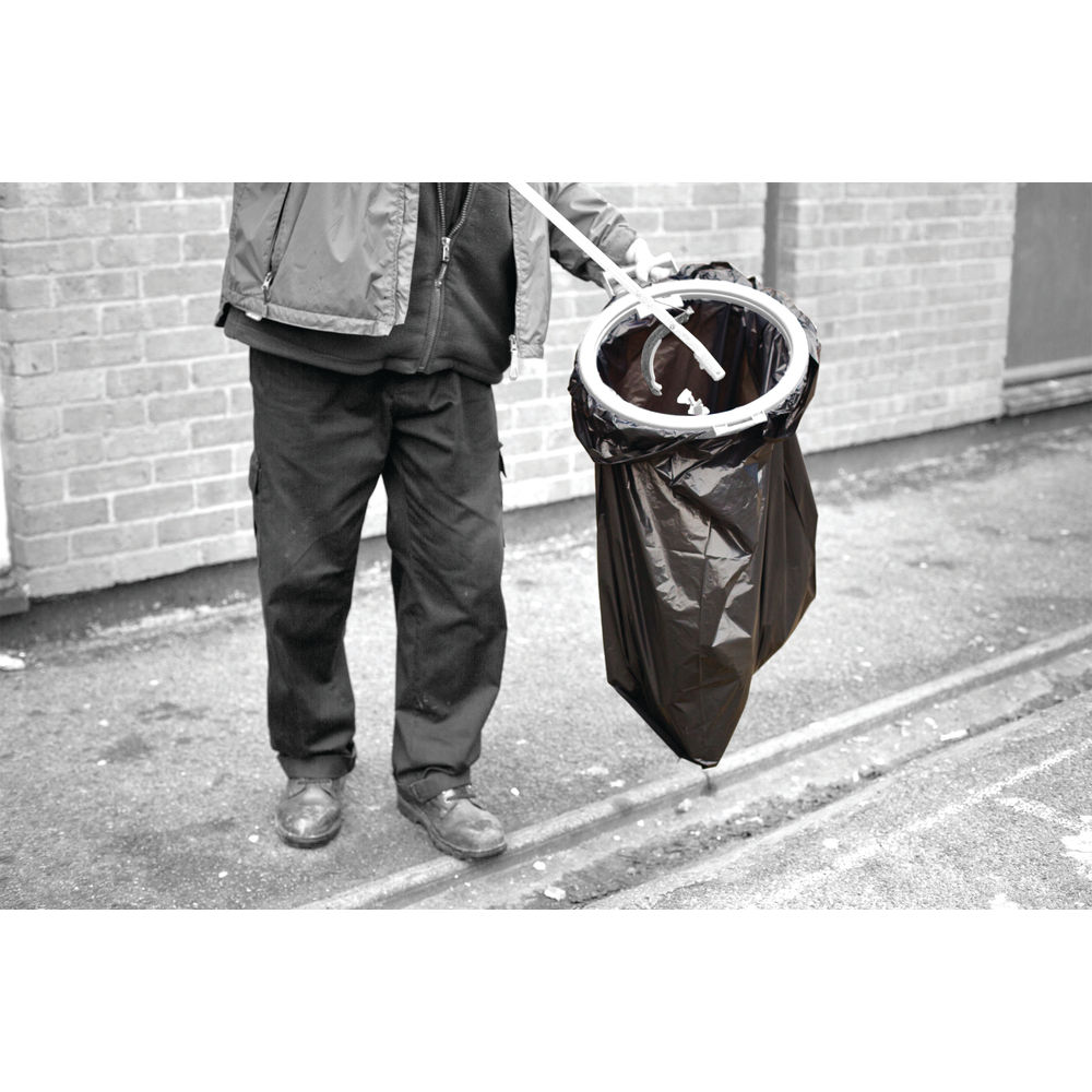 2Work Black Heavy Duty Refuse Sacks (Pack of 200)