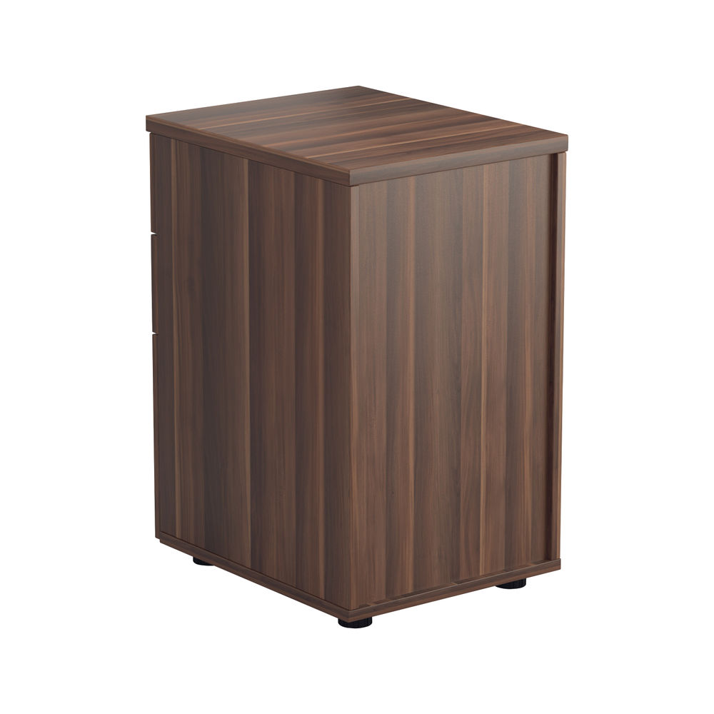 Jemini H690mm Walnut 3 Drawer Tall Mobile Pedestal