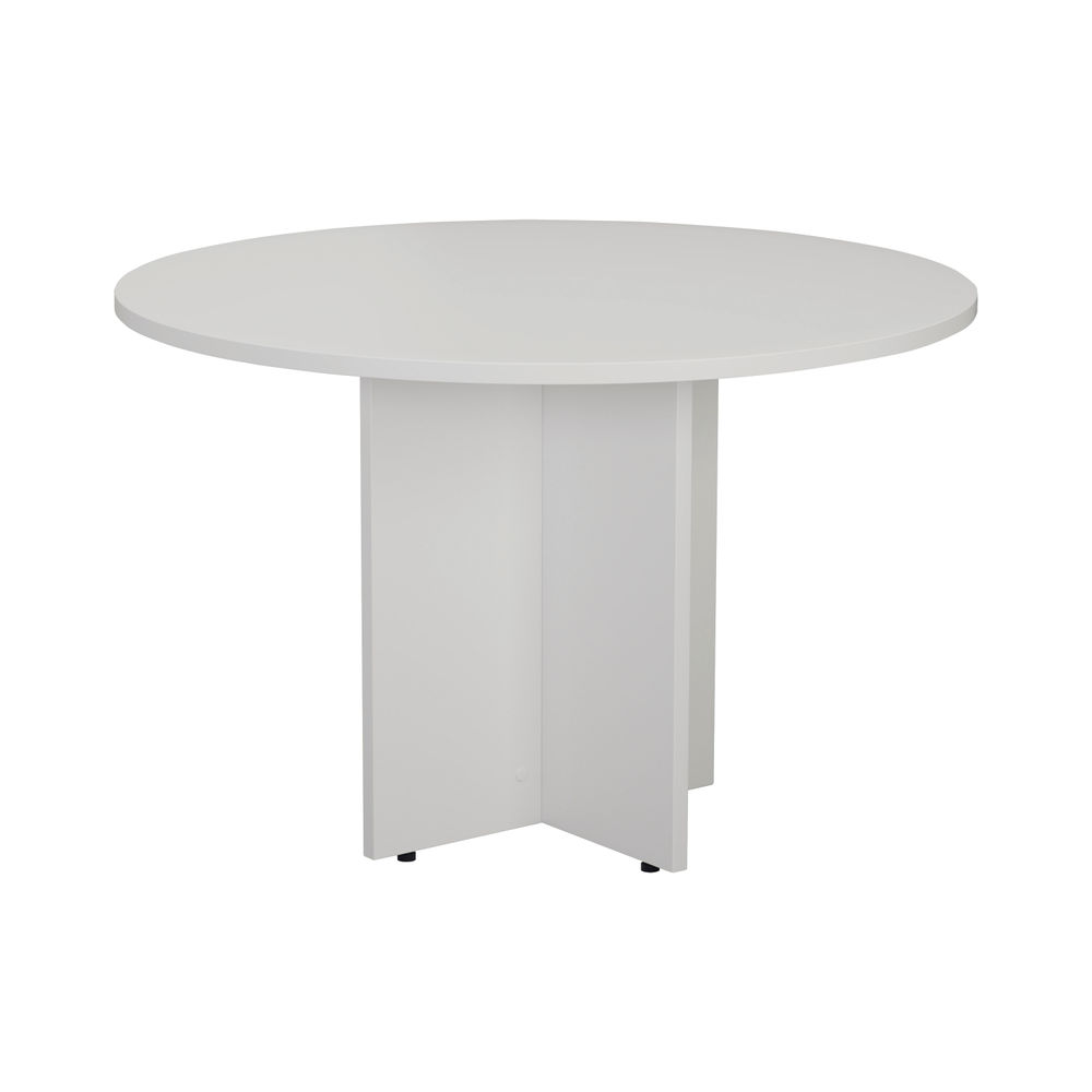Jemini D1200 x H730mm White Round Meeting Table