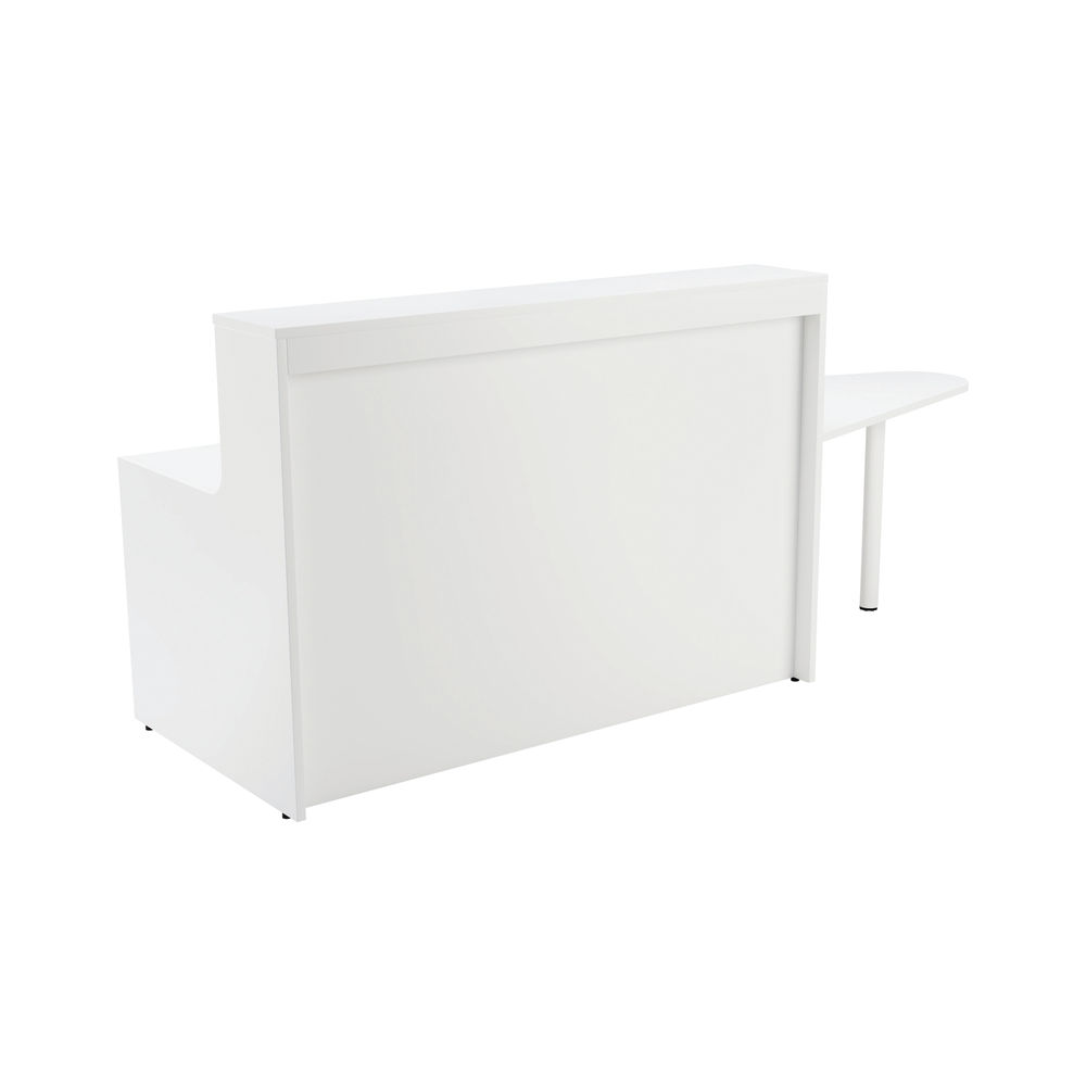 Jemini 1600x800mm White Reception Unit and Extension