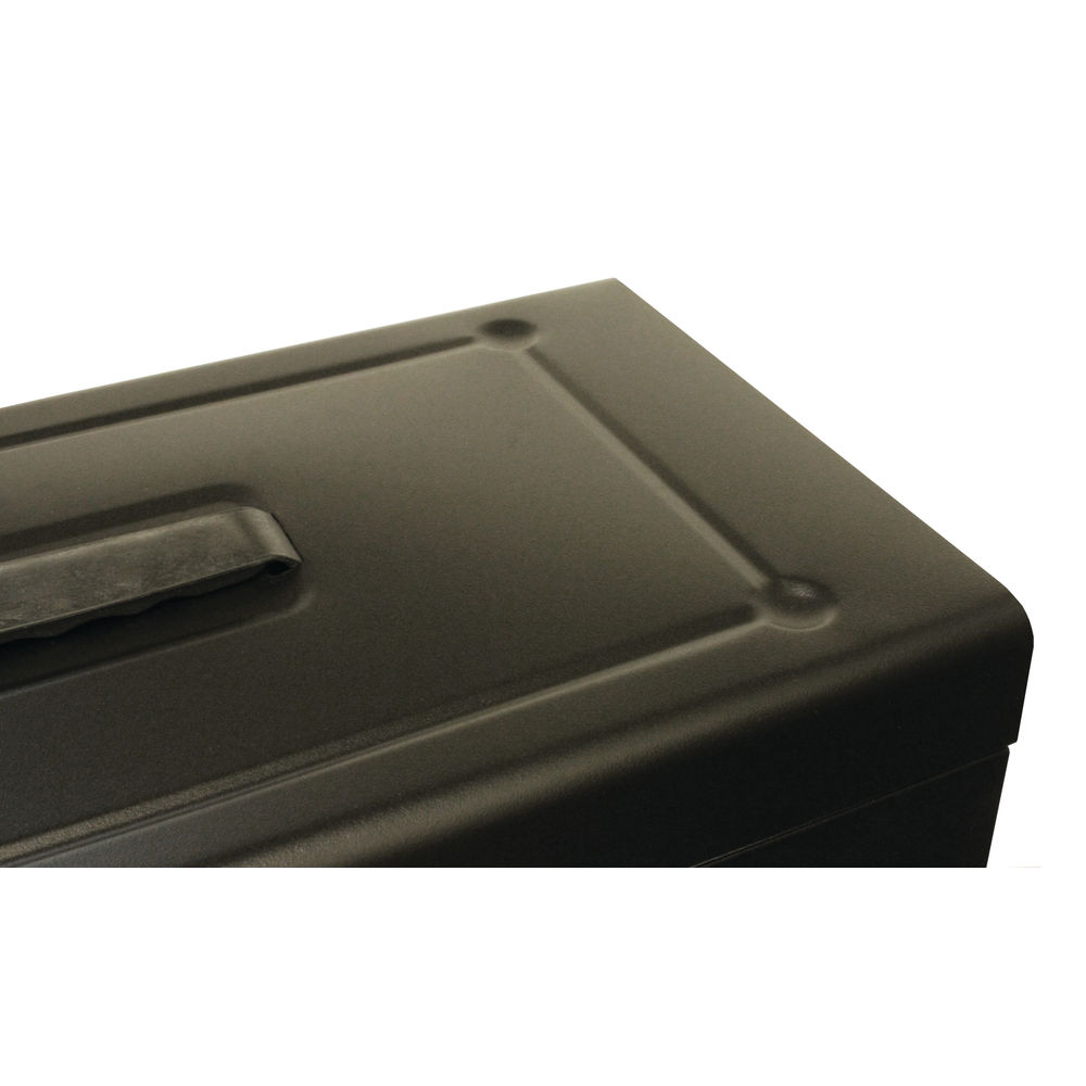 Cathedral Black Foolscap Lockable Metal Box File