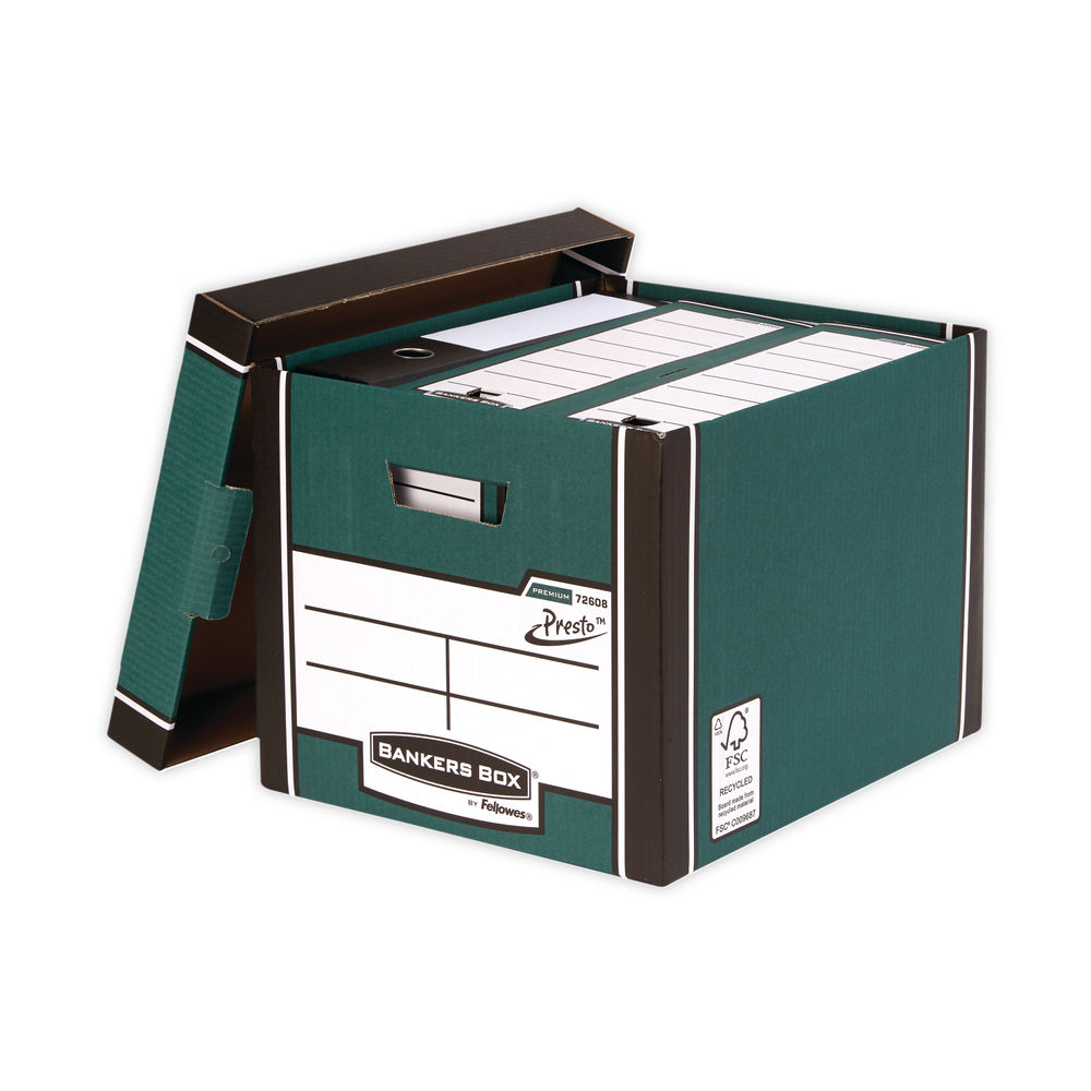 Bankers Box Premium Tall Box Green (Pack of 5)