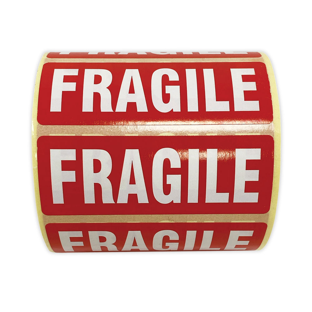 Fragile Parcel Label (Pack of 1000)