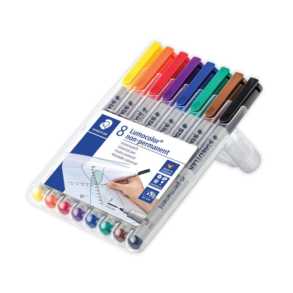 Staedtler Lumocolor Assorted Universal Pens (Pack of 8)