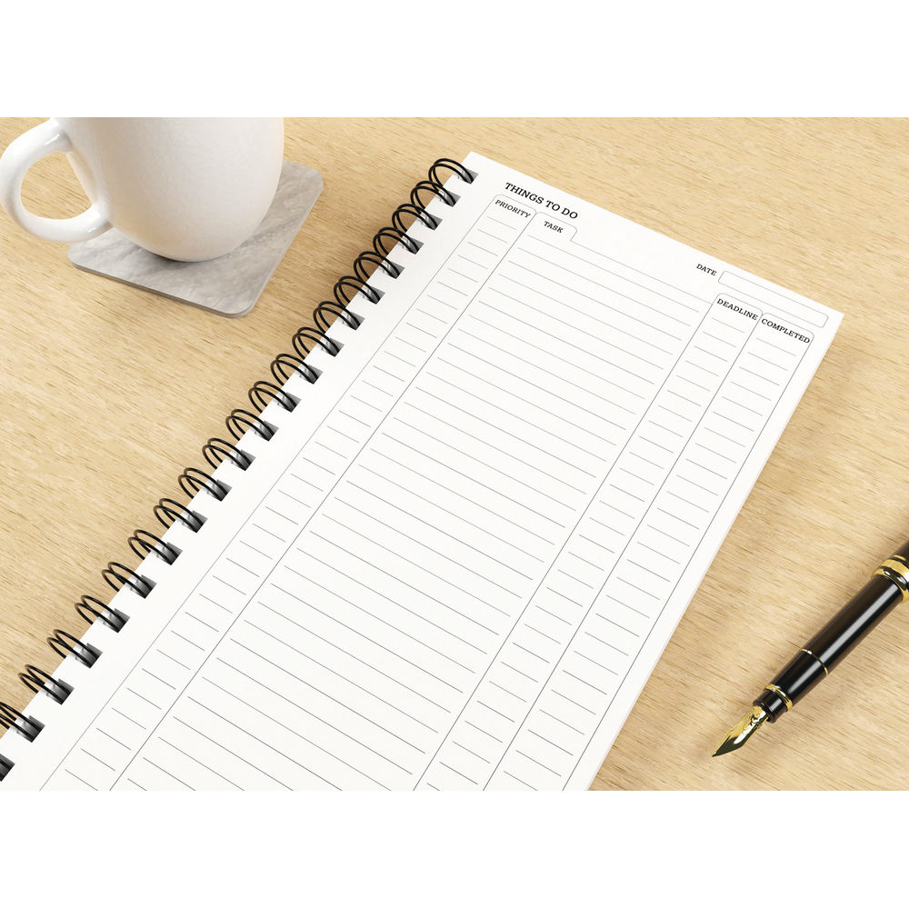 Silvine Luxpad 280 x 150mm Things to Do Notebook