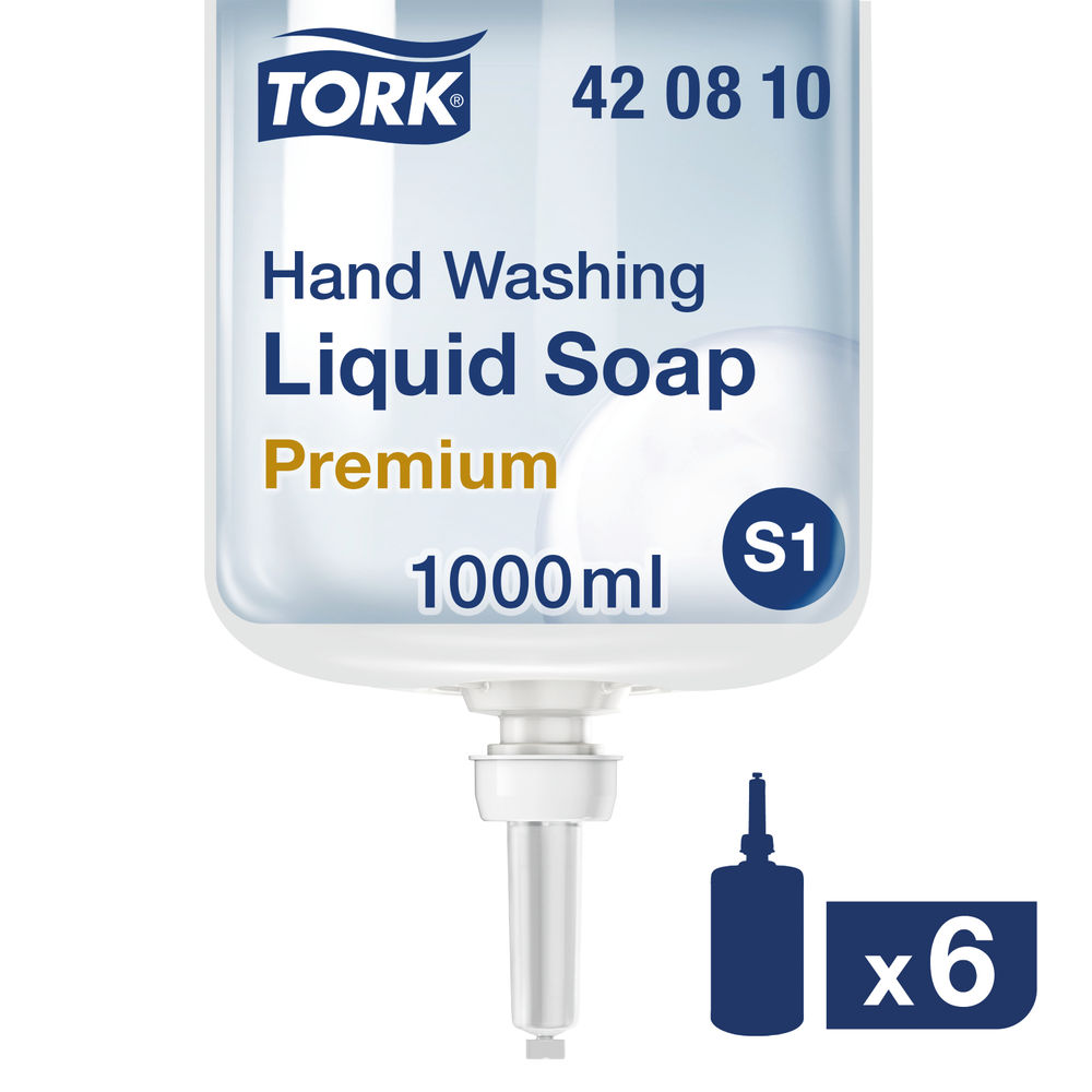 Tork 1L Hand Washing Liquid Soap (Pack of 6)