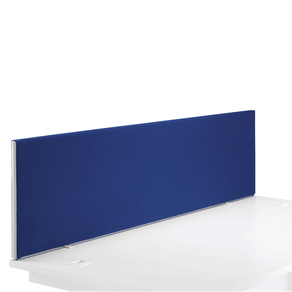 Jemini W1600 x H400mm Blue Straight Mounted Desk Screen