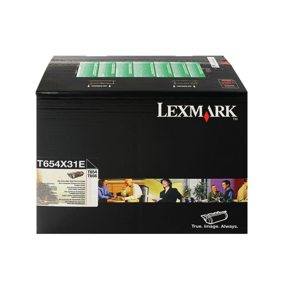 Lexmark T654 Black Toner Cartridge Extra High Capacity 0T654X31E