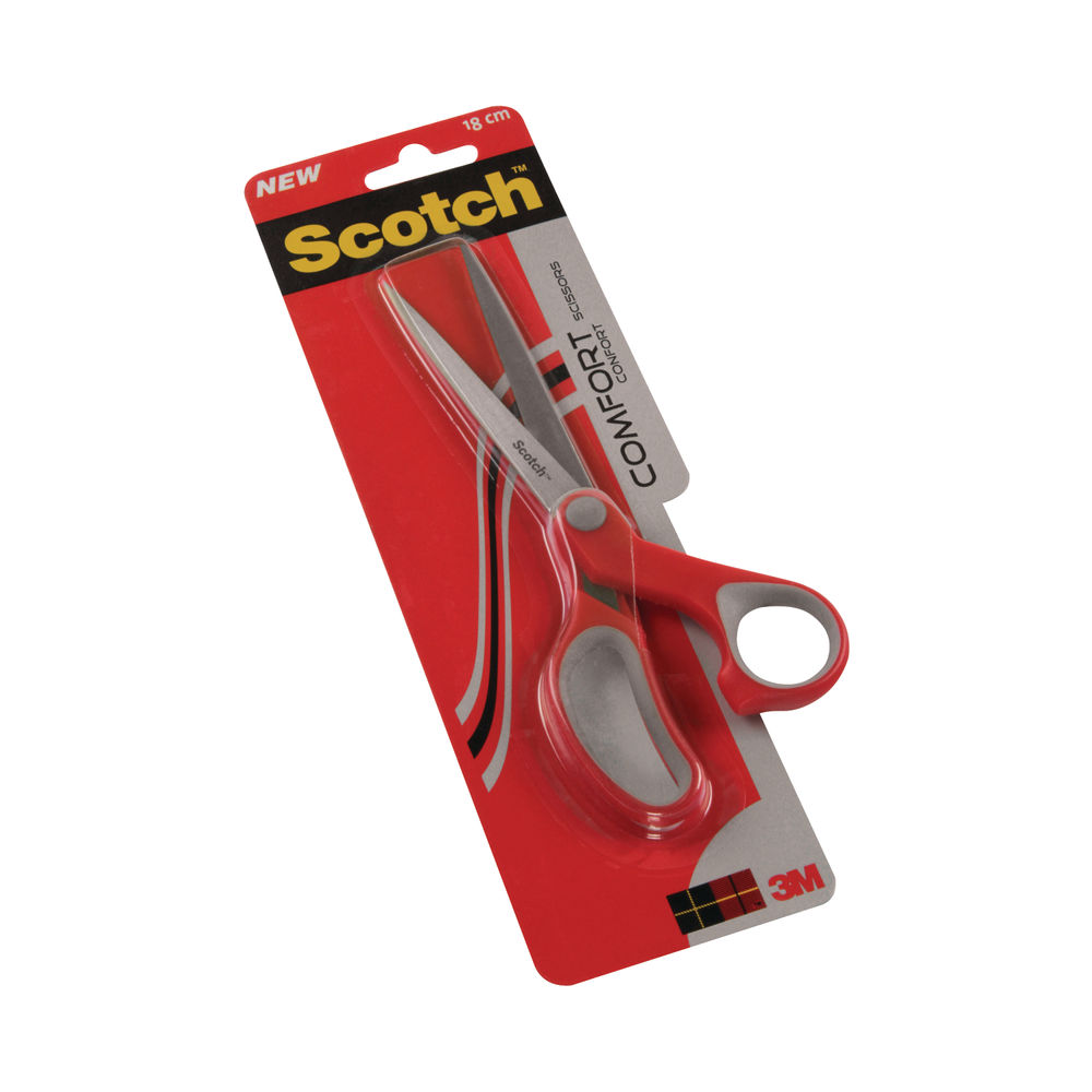 Scotch Red Comfort Scissors 180mm