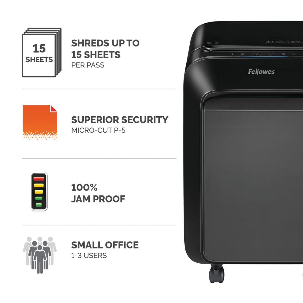 Fellowes Powershred LX211 Micro-Cut Shredder Black