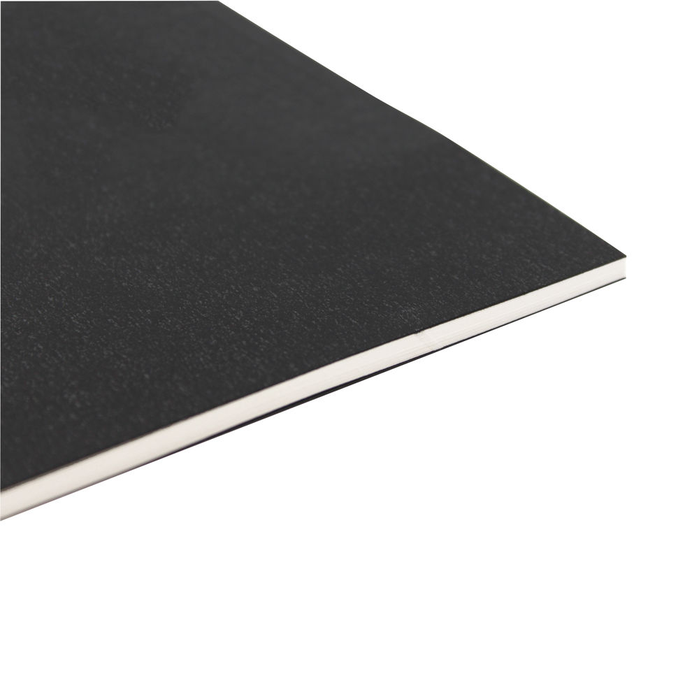 Silvine A4 Black Sketch Book Laminated Cover (Pack of 10)