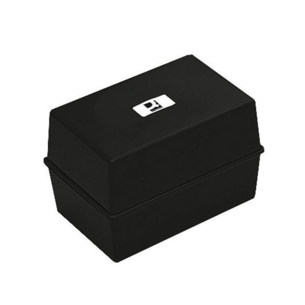 Q-Connect Card Index Box 152x102mm Black