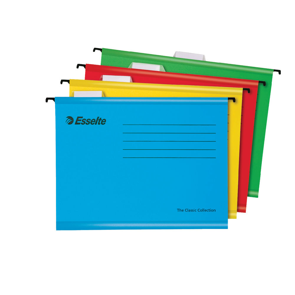 Esselte Classic A4 Blue Suspension File (Pack of 25)