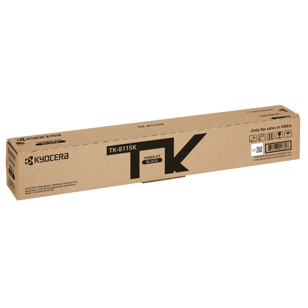 Kyocera Toner Kit for ECOSYS M8124cidn and M8130cidn Black TK8115K