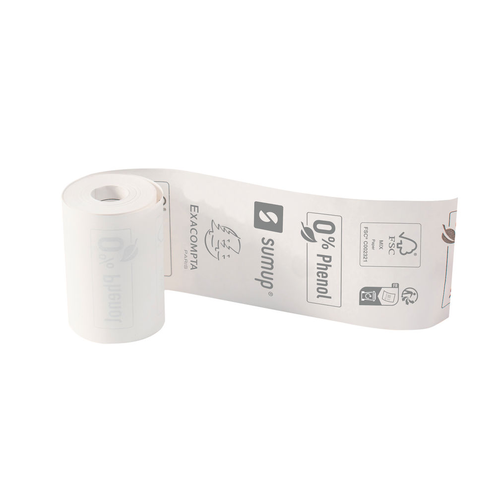 Exacompta SumUp Zero Plastic Receipt Roll 57x30mmx9m (Pack of 20)